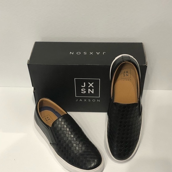 Jaxson casual shoes sneakers black slip on - Picture 1 of 4